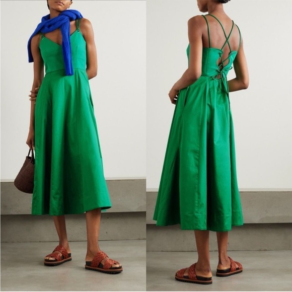 La Ligne Dresses & Skirts - LA LIGNE Pleated organic cotton-blend poplin dress ✨One sold,last one available.
